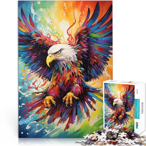 Teenager-Puzzle 1000 Teile Lernspiele DIY Spielzeug Regenbogenadler-Gemälde eignet ganze Familie52x38cm Teenager-Puzzle 1000 Teile Lernspiele DIY Spielzeug Regenbogenadler-Gemälde eignet ganze Familie52x38cm von AITEXI