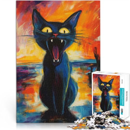 Teenager-Puzzles 2000 Teile Dekomprimierendes intellektuelles Lernspielzeug Schreiendes Katzengemälde Für Paare geeignet70x100cm Teenager-Puzzles 2000 Teile Dekomprimierendes intellektuelles Lernspielzeug Schreiendes Katzengemälde Für Paare geeignet70x100cm von AITEXI