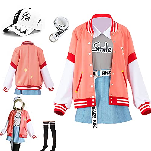 AIUKAKP Kohane Azusawa Cosplay Kostüm Jacke Kohane Cosplay Uniform Kleid Socken Halloween Damen von AIUKAKP