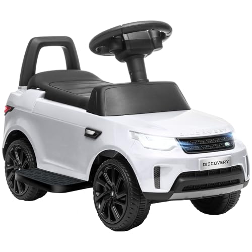 AIYAPLAY Kinder Elektroauto 2 in 1 6V Kinderauto mit Rutschmodus, Musik, Hupe, Elektrofahrzeug mit Scheinwerfer, 3 km/h, für 1,5-5 Jahre Kinder, Weiß von AIYAPLAY