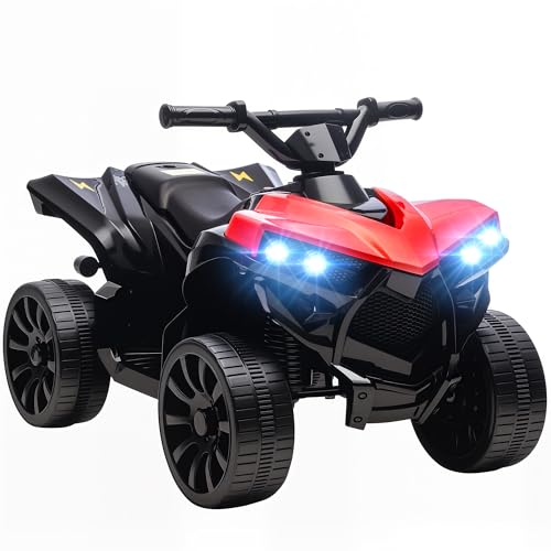 AIYAPLAY Kinder Quad Elektro 6V Kinderquad mit Vorwärts-, Rückwärtsfunktion, Musik, LED-Scheinwerfer, Kinderfahrzeug Elektro-Quad für Kinder von 3-8 Jahren Rot AIYAPLAY Kinder Quad Elektro 6V Kinderquad mit Vorwärts-, Rückwärtsfunktion, Musik, LED-Scheinwerfer, Kinderfahrzeug Elektro-Quad für Kinder von 3-8 Jahren Rot von AIYAPLAY