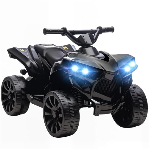 AIYAPLAY Kinder Quad Elektro 6V Kinderquad mit Vorwärts-, Rückwärtsfunktion, Musik, LED-Scheinwerfer, Kinderfahrzeug Elektro-Quad für Kinder von 3-8 Jahren Schwarz AIYAPLAY Kinder Quad Elektro 6V Kinderquad mit Vorwärts-, Rückwärtsfunktion, Musik, LED-Scheinwerfer, Kinderfahrzeug Elektro-Quad für Kinder von 3-8 Jahren Schwarz von AIYAPLAY