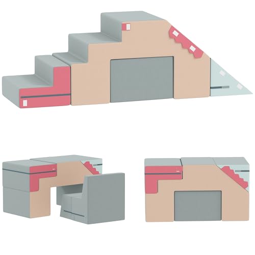 AIYAPLAY Kinder Schaumstoff Bausteine 2er Set Softbausteine Riesenbausteine Großbausteine mit Samtoptik Klettern Bauklötze Bausteinset Bunt AIYAPLAY Kinder Schaumstoff Bausteine 2er Set Softbausteine Riesenbausteine Großbausteine mit Samtoptik Klettern Bauklötze Bausteinset Bunt von AIYAPLAY