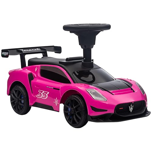 AIYAPLAY Rutschauto, Bobby Car mit Stauraum, Hupe und Musik, Rutscherfahrzeug für 1,5-5 Jahre Kinder Rosa 65 x 29 x 37 cm von AIYAPLAY