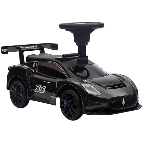 AIYAPLAY Rutschauto, Bobby Car mit Stauraum, Hupe und Musik, Rutscherfahrzeug für 1,5-5 Jahre Kinder Schwarz 65 x 29 x 37 cm von AIYAPLAY