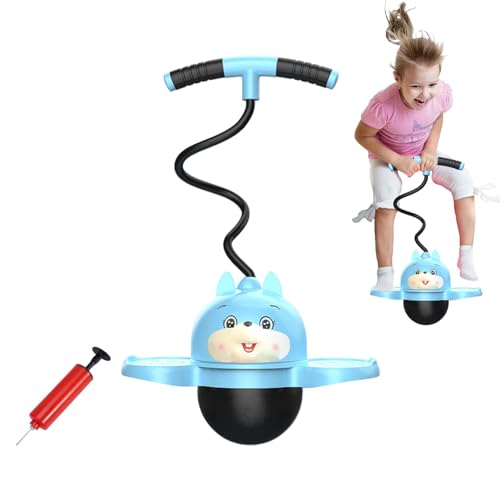 Pogo-Ball mit Griff,Pogo-Jumper mit Griff,Cartoon-Pogo-Pullover für Kinder | Verschleißfester Hüpfball mit Luftpumpe für Muskeltraining, niedlicher Pogo-Jumper zur Verbesserung der Koordination von AIYING