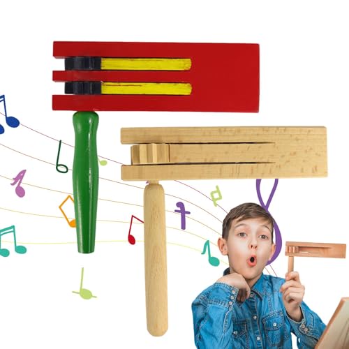 Musikinstrument mit Ratsche,Spin Ratchet, Schlaginstrumente Musikalische Ratsche Traditionelles Spielzeug, Mexikanisches Rasselspielzeug, Exquisite Kindermusikinstrumente für Familientreffen, Sport von AIYING