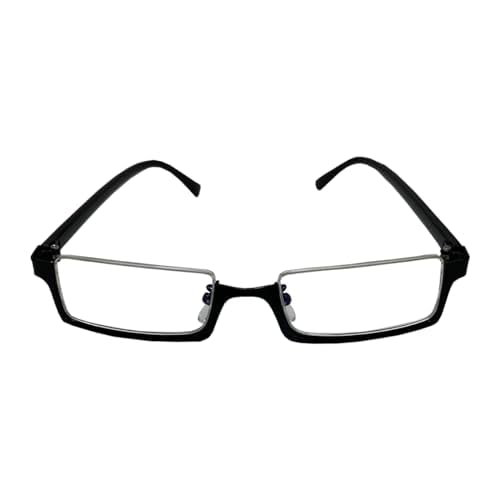 AIYINIY Bungo Stray Dogs Ranpo Edogawa Cosplay Merch Anime Brille Kostüm Zubehör Requisiten Flache Linse Halbrand Brille für Halloween Party von AIYINIY