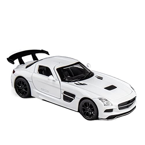 AJIEYMXS Pull-Back-Modell Für CLS Alloy Sports Car Diecast Metal Vehicles Automodell 1:32 Anteil (Size : White) von AJIEYMXS