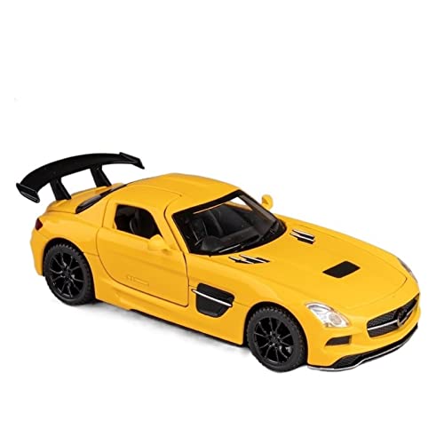 AJIEYMXS Pull-Back-Modell Für CLS Alloy Sports Car Diecast Metal Vehicles Automodell 1:32 Anteil (Size : Yellow) von AJIEYMXS