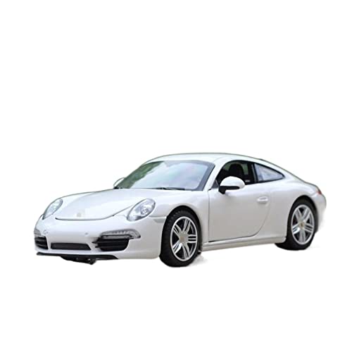Pull-Back-Modell Für 911 Carrera S Legierung Sportwagen Modell Druckguss Fahrzeuge Metall Auto Modell 1:24 Anteil (Size : White) von AJIEYMXS