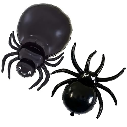 5 Stück Halloween Spinne Luftballons Große Halloween Spinnen,Halloween Luftballons,Halloween Party,Deko Kinder Luftballon Ballon,Ballon Geburtstag Ballons Folienballon,Halloween-Folienballons von AJUNLKVDR