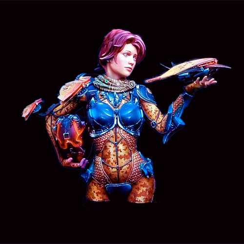 AJYDWHD 1/10 Sci-Fi Agentin Soldatin Soldatenbüste aus Resin Modellbausatz unbemalt und unmontiert Figur aus Resin Modellbausatz //k6u4L9 von AJYDWHD