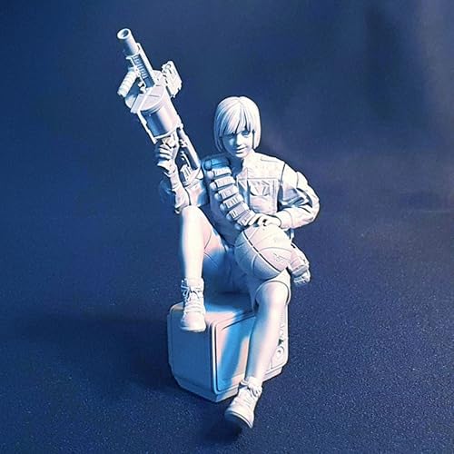 AJYDWHD 1/20 Sci-Fi Agentin Soldatin Soldat Harz Modellbausatz unbemalt und unmontiert Figur Harz Modellbausatz //k6u5L6 von AJYDWHD