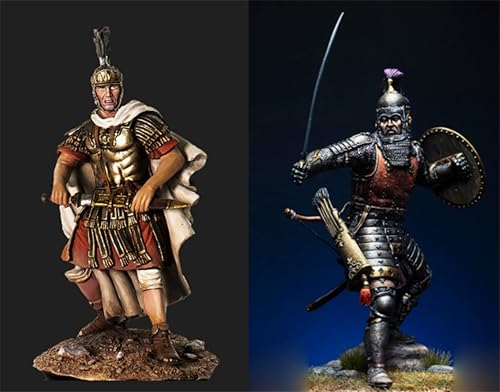 AJYDWHD 1/32 Ancient Samurai Warrior Resin Soldier Model Kit Unbemalte und unmontierte Figuren Resin Model Kit (2 Personen)//k7u0L4 von AJYDWHD