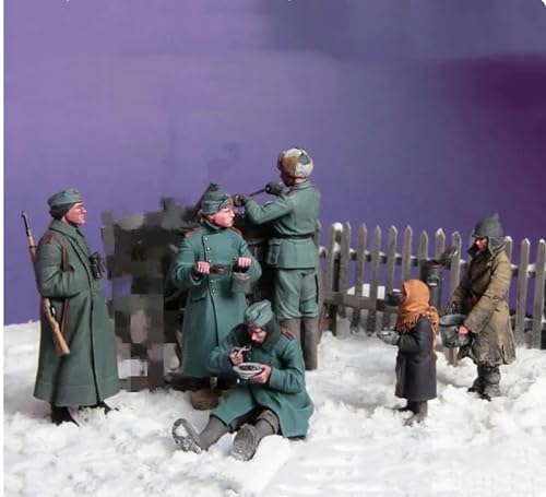 AJYDWHD 1/35 WWII Soviet Soldier Resting Resin Soldier Model Kit Unbemalte und unmontierte Figur Resin Model Kit (Scene Not Included)//k7u1L5 von AJYDWHD