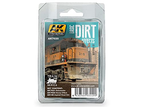 (AK07020) - AK Interactive Set - Basic Dirt Effects Set, Train Series von AK Interactive