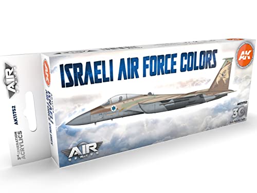 AK Acrylics 3Gen AIRCRAFT SET AK11752 Israeli Air Force Colors SET 3G (8x17ml) von AK Interactive