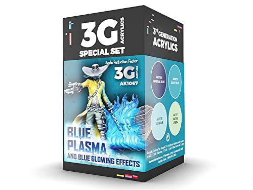 AK Acrylics 3Gen WARGAME SET AK1067 BLUE PLASMA AND GLOWING EFFECTS (4x17ml) von AK Interactive