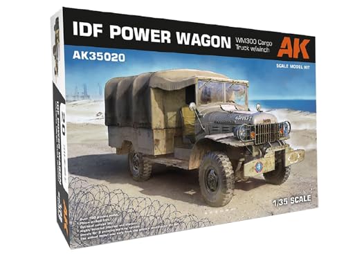 AK INTERACTIVE - Modellauto LKW Idf Power Wagon Wm300 Cargo Truck W/Winch |ak Interactive | 35020| 1:35 Modellbau Panzer Promo von AK Interactive