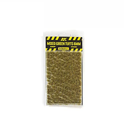 AK Interactive Mixed Green Tufts 6 mm – Dekor Modellbau von AK Interactive