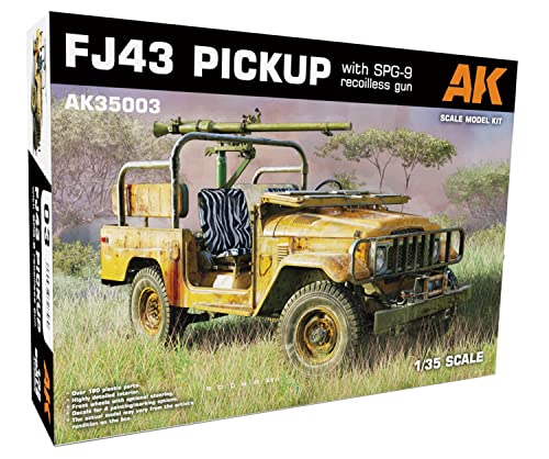 AK Interactive - Modellauto FJ43 Pickup mit Spg-9 Recoilless Gun 35003 1/35. Modell-Panzer von AK Interactive