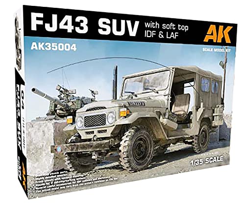 AK Interactive - Modellauto FJ43 SUV mit Soft Top IDF & Laf 35004 1/35. Modell-Panzer von AK Interactive