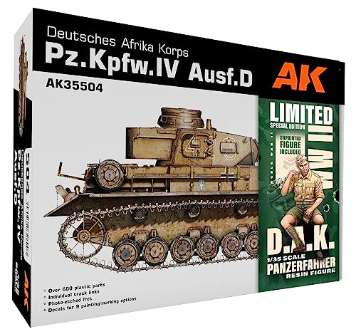 AK Models - 1/35 DEUTSCHES Afrika Korps PZ.KPFW.IV AUSF.D D.A.K. von AK Interactive