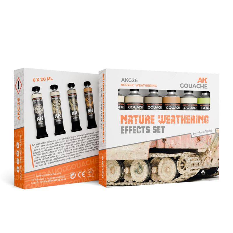 NATURE WEATHERING EFFECTS SET - AK GOUACHES von AK Interactive