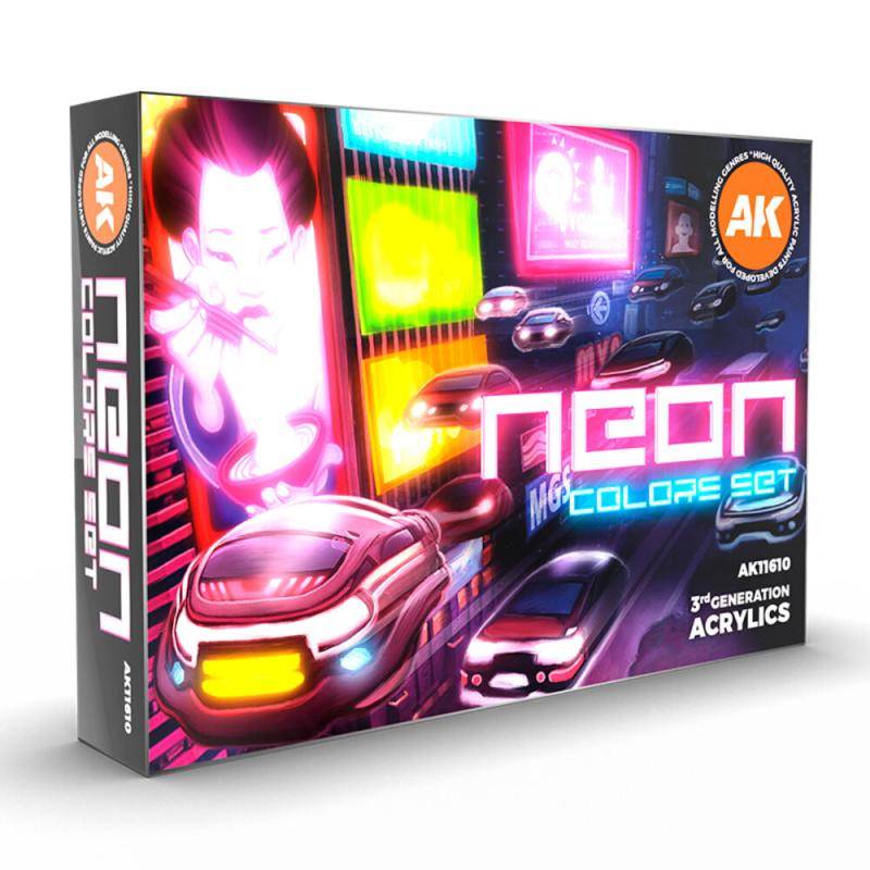 NEON COLORS SET von AK Interactive