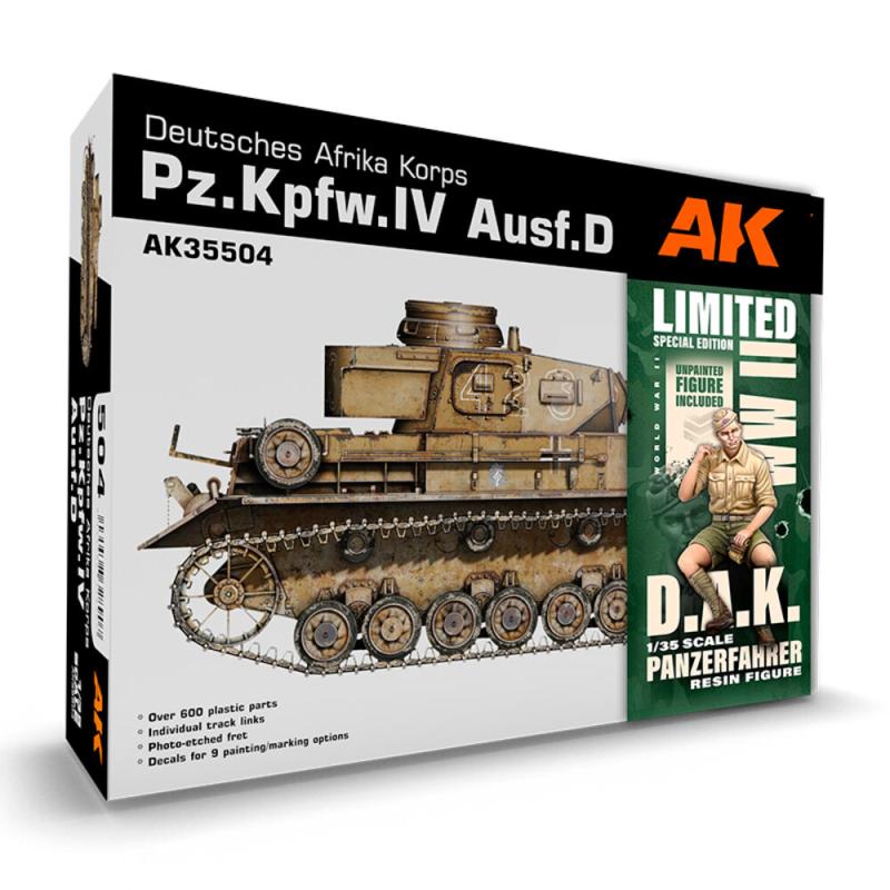 PZ.KPFW.IV AUSF.D AFRIKA KORPS+DAK PANZERFAHRER von AK Interactive