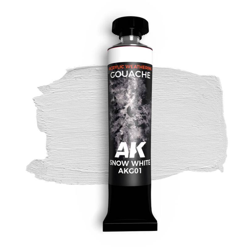 SNOW WHITE - AK GOUACHE 20 ml von AK Interactive