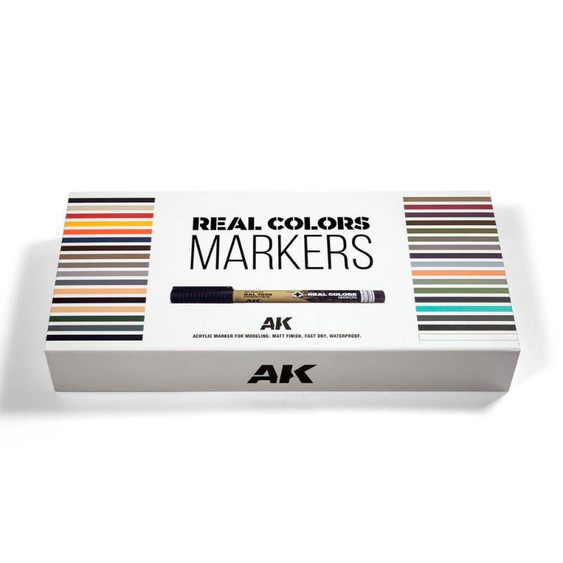 SPECIAL BOX REAL COLORS MARKERS - 34 units von AK Interactive