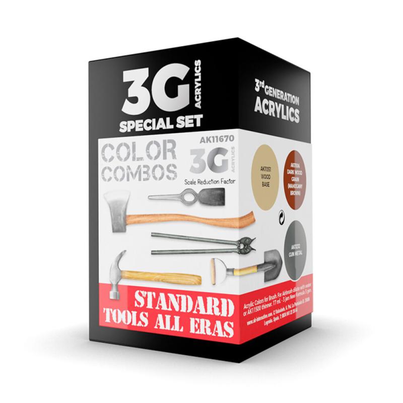 STANDARD TOOLS ALL ERAS COMBO 3G von AK Interactive