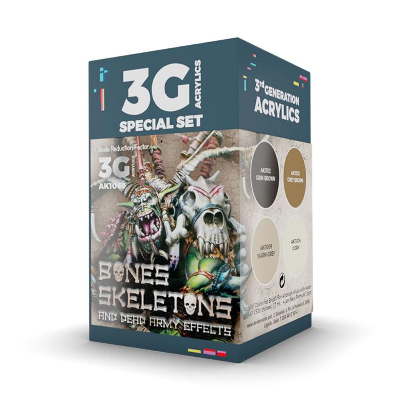 WARGAME COLOR SET. BONES AND SKELETONS. von AK Interactive