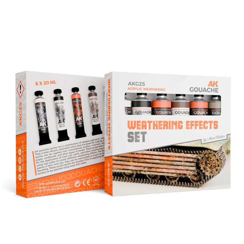 WEATHERING EFFECTS SET - AK GOUACHES von AK Interactive