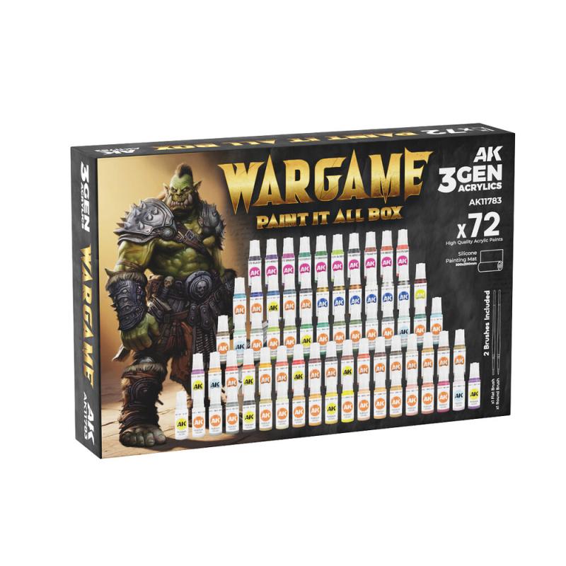 Wargame paint it all box - 72 Colors 3GEN Wargame paint it all box - 72 Colors 3GEN von AK Interactive