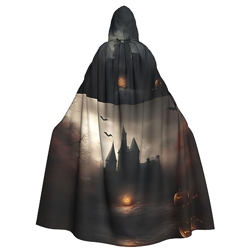 AKDODK Halloween Horror 1 Print Hooded Robe Cloak Halloween Cosplay Costumes For Adult Men Women Dark Party Capes von AKDODK