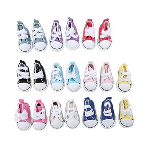 10 Paare /6 Puppenschuhe - Ottom, Slip, Modische Schuhe für Kinderpuppen von AKLOSIPY