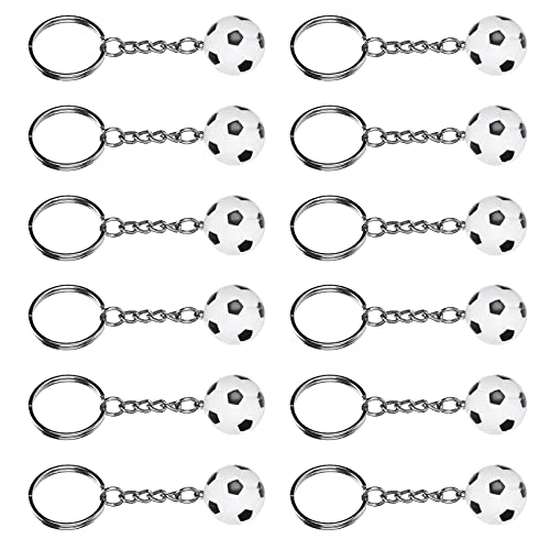 AKLOSIPY 12pcs Soccer -Schlüsselanhänger - Fun & Footh Anhänger für Kinderpartybevorzugungen, Schulpreise und Sportdekorationen AKLOSIPY 12pcs Soccer -Schlüsselanhänger - Fun & Footh Anhänger für Kinderpartybevorzugungen, Schulpreise und Sportdekorationen von AKLOSIPY