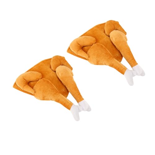 AKLOSIPY 2pcs Plüsch Gerösteter Truthahnhut für Thanksgiving und Halloween Party Kostüm Kleidungsstück AKLOSIPY 2pcs Plüsch Gerösteter Truthahnhut für Thanksgiving und Halloween Party Kostüm Kleidungsstück von AKLOSIPY