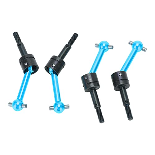 AKLOSIPY 4 Stück Metall-Versalantrieb mit CVD 70 Mm Upgrade-Teile für TT02 1/10 RC-Auto (Blue) von AKLOSIPY