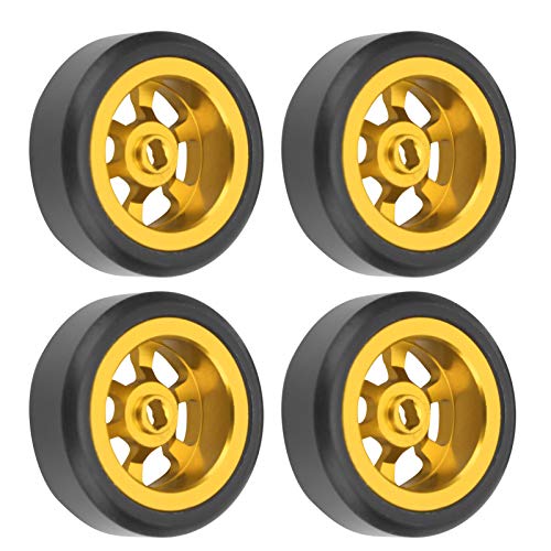 AKLOSIPY 4PCS Aluminium Oy -Driftreifen für Wltoys K969 K989 P929 /28 RC -Autos - D Hochleistungszubehör (Golden y) von AKLOSIPY