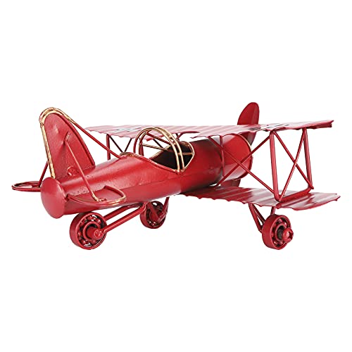 AKLOSIPY Eisen -Vintage Red Airplane Model Metallhandwerk für Zuhause, Café, Bar, Bürodekoration und AKLOSIPY Eisen -Vintage Red Airplane Model Metallhandwerk für Zuhause, Café, Bar, Bürodekoration und von AKLOSIPY