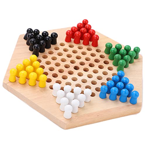 Buntes Nese Checkers Board G-Set | Nese-Dame aus Holz mit Klammern Für Erwachsene, Familie | Traditionelles Nesisches Damespiel G Für F Time von AKLOSIPY