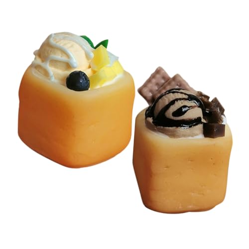 AKOOSY 2 Stücke Teiliges Miniatur Dessert Spielset Eiscreme Toast Puppenhaus Küchenzubehör Kinderküche Zubehör Realistisch Farbecht Sicher für DIY Micro Landschaft AKOOSY 2 Stücke Teiliges Miniatur Dessert Spielset Eiscreme Toast Puppenhaus Küchenzubehör Kinderküche Zubehör Realistisch Farbecht Sicher für DIY Micro Landschaft von AKOOSY