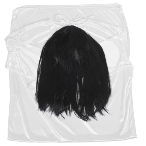 AKOOSY Halloween Damen Kostüm Weißes Geisterbraut Kleid mit Schwarzer Perücke Horror Cosplay Partyverkleidung für Fasching Karneval Gruselige Verkleidung für Halloween Events AKOOSY Halloween Damen Kostüm Weißes Geisterbraut Kleid mit Schwarzer Perücke Horror Cosplay Partyverkleidung für Fasching Karneval Gruselige Verkleidung für Halloween Events von AKOOSY