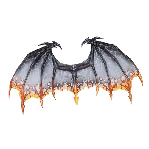 AKOOSY Halloween Drachenflügel Cosplay Flügel aus Vliesstoff für Erwachsene Leichtes Kreatives Kostüm Accessoire für Karneval Mottoparty und Fasching Langlebig und Detailgetreu AKOOSY Halloween Drachenflügel Cosplay Flügel aus Vliesstoff für Erwachsene Leichtes Kreatives Kostüm Accessoire für Karneval Mottoparty und Fasching Langlebig und Detailgetreu von AKOOSY