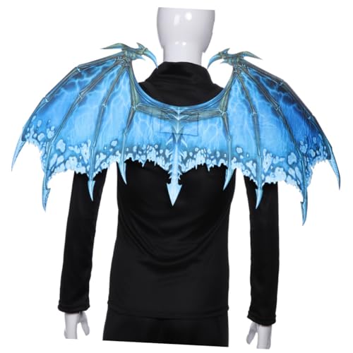 AKOOSY Halloween Drachenflügel Cosplay Kostüm Requisiten aus Vliesstoff Kreative Blaue Flügel für Erwachsene Leichtes Langlebiges Party und Accessoire AKOOSY Halloween Drachenflügel Cosplay Kostüm Requisiten aus Vliesstoff Kreative Blaue Flügel für Erwachsene Leichtes Langlebiges Party und Accessoire von AKOOSY