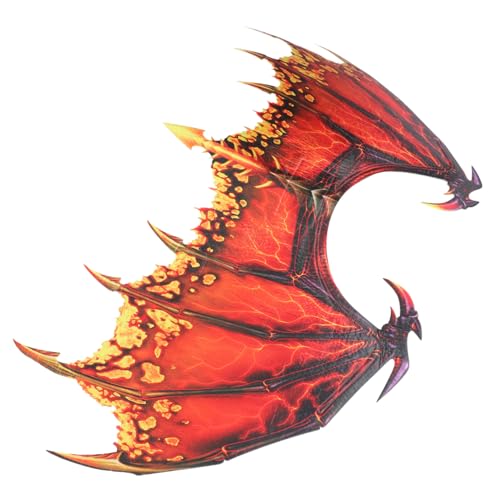 AKOOSY Kreative Rote Drachenflügel Cosplay Erwachsene Vliesstoff Halloween Karneval Kostüm Party Requisiten Leicht Langlebig Auffällige Verkleidung AKOOSY Kreative Rote Drachenflügel Cosplay Erwachsene Vliesstoff Halloween Karneval Kostüm Party Requisiten Leicht Langlebig Auffällige Verkleidung von AKOOSY